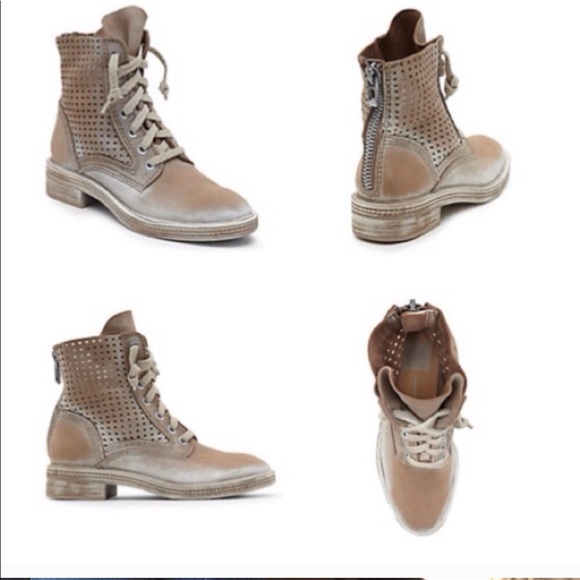 Dolce Vita Shoes - DOLCE VITA Aldis Leather Lace Up Combat Boots